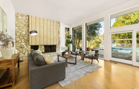 Vacaville luxury home staging - 230 Santa Cruz Court living room